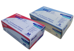 Vinil Muayne Eldiveni Pudralı (L)